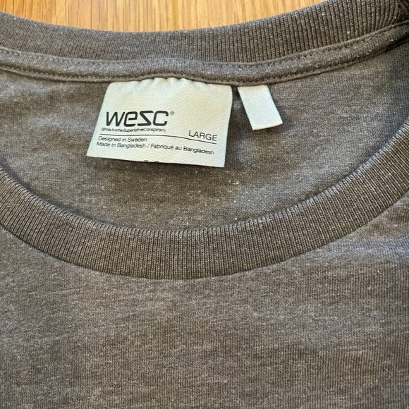 WeSC Pink Logo Graphic Tee Grey - L - Picture 7 of 13